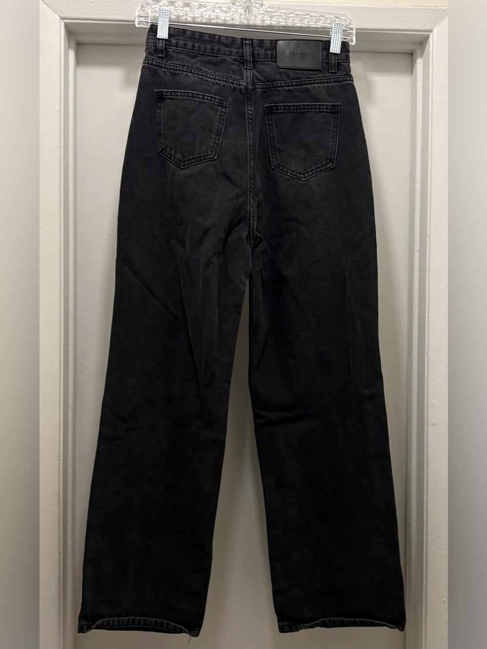 Cider Black High-Rise Wide-Leg Jeans Women’s XS | 90s,Baggy,Grunge,Whimsygoth, - Picture 3 of 11